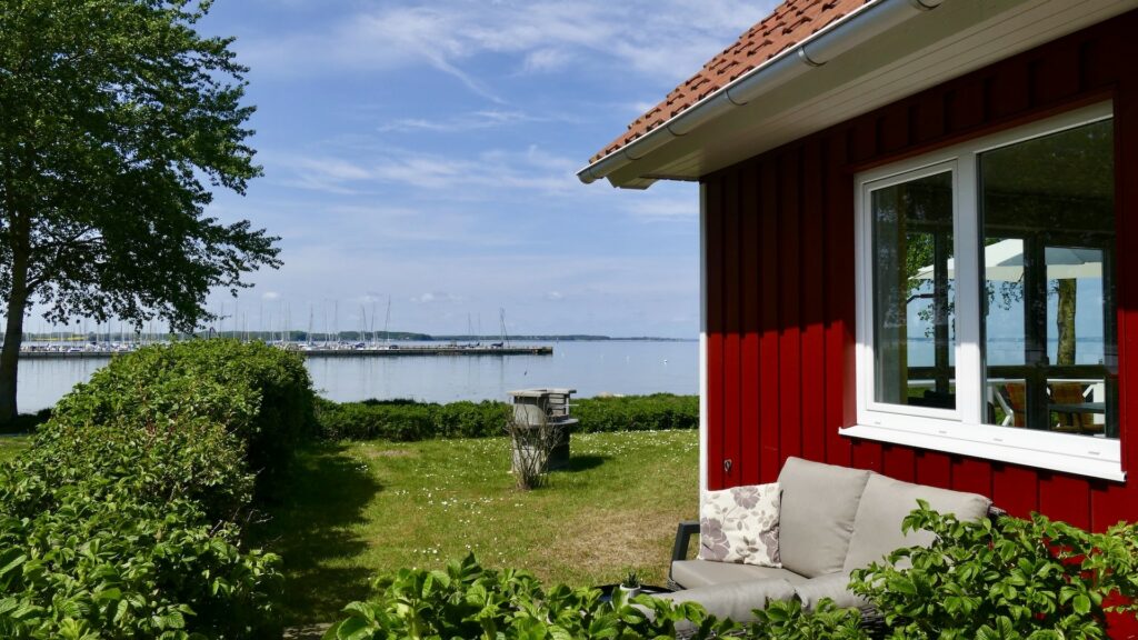 Ausblick von Ferienhaus WackerMagic auf die Ostsee